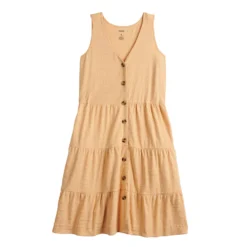 Women's Sonoma Goods For Life® Sleeveless Tiered Knit Dress -Outlet Clothiza Store 5501602 ALT5