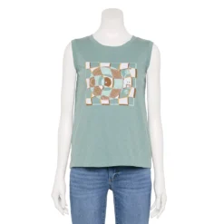 Women's Sonoma Goods For Life® Muscle Graphic Tank -Outlet Clothiza Store 5504455 Blue Record