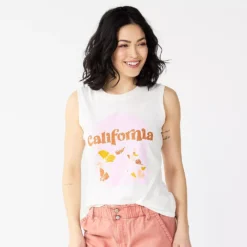 Women's Sonoma Goods For Life® Muscle Graphic Tank -Outlet Clothiza Store 5504455 California