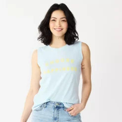 Women's Sonoma Goods For Life® Muscle Graphic Tank -Outlet Clothiza Store 5504455 Choose Happiness