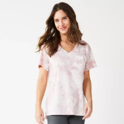 Women's Sonoma Goods For Life® Tunic Tee -Outlet Clothiza Store 5508079 Lilac Pink Dye