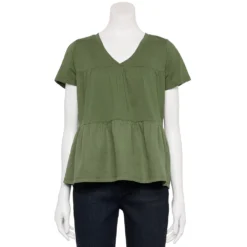 Women's Sonoma Goods For Life® Tiered V-Neck Top