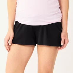 Maternity Sonoma Goods For Life® Under-The-Belly Lounge Shorts -Outlet Clothiza Store 5508928 Pitch Black