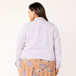Plus Size Sonoma Goods For Life® Premium Over-Dyed Jacket -Outlet Clothiza Store 5511545 ALT