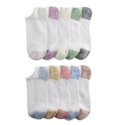 Women's Sonoma Goods For Life® 10-Pack No Show Marled Socks -Outlet Clothiza Store 5521589 White Multi