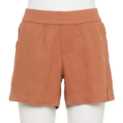 Women's Sonoma Goods For Life® 5" Pull-On Easy Shorts -Outlet Clothiza Store 5526329 Mocha Frosting