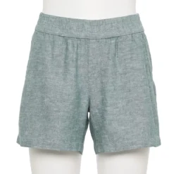 Women's Sonoma Goods For Life® 5" Pull-On Easy Shorts -Outlet Clothiza Store 5526329 Nostalgic Green