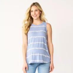 Maternity Sonoma Goods For Life® Graphic Muscle Tank -Outlet Clothiza Store 5529124 Blue Dye Stripe