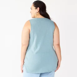 Plus Size Sonoma Goods For Life® Graphic Muscle Tank -Outlet Clothiza Store 5529302 ALT