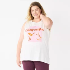 Plus Size Sonoma Goods For Life® Graphic Muscle Tank