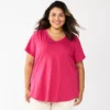 Plus Size Sonoma Goods For Life® V-Neck Tunic Tee