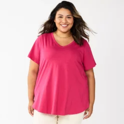 Plus Size Sonoma Goods For Life® V-Neck Tunic Tee
