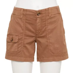 Women's Sonoma Goods For Life® Comfort Waist 5" Utility Shorts -Outlet Clothiza Store 5542176 Brown