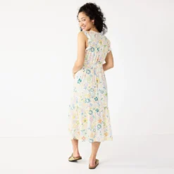 Women's Sonoma Goods For Life® Ruffle Midi Dress -Outlet Clothiza Store 5547162 ALT