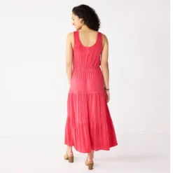 Women's Sonoma Goods For Life® Tiered Maxi Tank Dress -Outlet Clothiza Store 5548145 ALT