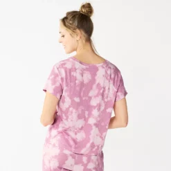 Women's Sonoma Goods For Life® Essential Short Sleeve Pajama Top -Outlet Clothiza Store 5553510 ALT