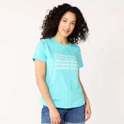 Women's Sonoma Goods For Life® Summer Graphic Tees -Outlet Clothiza Store 5558324 Summertime Blue