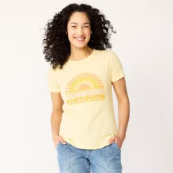 Women's Sonoma Goods For Life® Summer Graphic Tees -Outlet Clothiza Store 5558324 Sunshine Yellow
