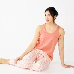 Women's Sonoma Goods For Life® Essential Banded Bottom Pajama Pants -Outlet Clothiza Store 5558711 ALT2