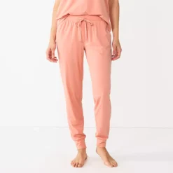 Women's Sonoma Goods For Life® Essential Banded Bottom Pajama Pants -Outlet Clothiza Store 5558711 Natural Coral