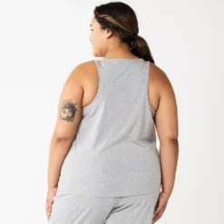 Plus Size Sonoma Goods For Life® Essential Pajama Tank Top -Outlet Clothiza Store 5558714 ALT