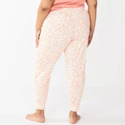 Plus Size Sonoma Goods For Life® Essential Banded Bottom Pajama Pants -Outlet Clothiza Store 5558717 ALT