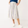 Women's Sonoma Goods For Life® Button Front Midi Skirt