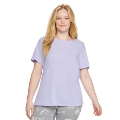 Petite Plus Size Sonoma Goods For Life® Crewneck Tee -Outlet Clothiza Store 5572597 Glazed Berry