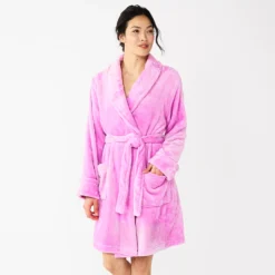 Women's Sonoma Goods For Life® Short Plush Robe -Outlet Clothiza Store 5574694 Orchid