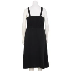 Plus Size Sonoma Goods For Life® Button Front Midi Dress -Outlet Clothiza Store 5576620 ALT