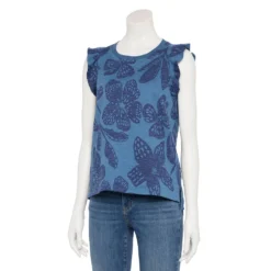Women's Sonoma Goods For Life® French Terry Flutter-Sleeve Top
