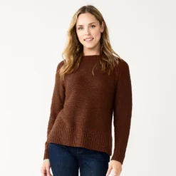 Women's Sonoma Goods For Life® Textured Raglan Sweater -Outlet Clothiza Store 5579791 Wine