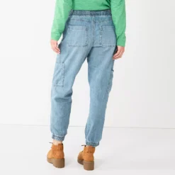 Women's Sonoma Goods For Life® Mid-Rise Denim Jogger Pants -Outlet Clothiza Store 5582204 ALT