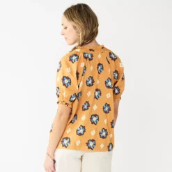 Women's Sonoma Goods For Life® Puff Sleeve Top -Outlet Clothiza Store 5588976 ALT