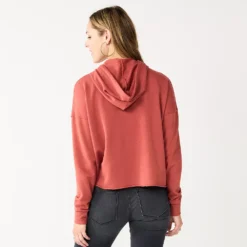 Women's Sonoma Goods For Life® Cozy Relaxed Hoodie -Outlet Clothiza Store 5589293 ALT