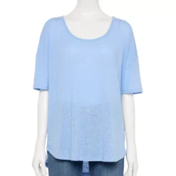 Women's Sonoma Goods For Life® Relaxed Scoopneck Tee -Outlet Clothiza Store 5596588 Light Blue