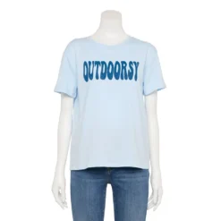 Women's Sonoma Goods For Life® Relaxed Graphic Tee -Outlet Clothiza Store 5596692 Blue Outdoorsy