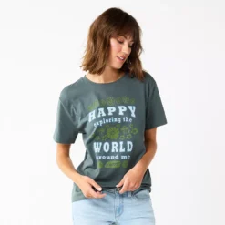Women's Sonoma Goods For Life® Relaxed Graphic Tee -Outlet Clothiza Store 5596692 Gray Happpy Exploring