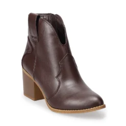 Sonoma Goods For Life® San Juan Women's Western Ankle Boots -Outlet Clothiza Store 5599082 Brown