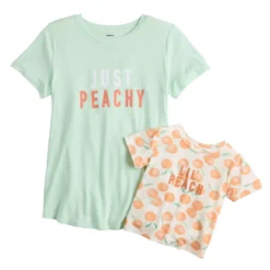 Maternity Sonoma Goods For Life® Mommy & Me Graphic Tee Set -Outlet Clothiza Store 5599953 Peachy