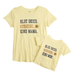 Maternity Sonoma Goods For Life® Mommy & Me Graphic Tee Set -Outlet Clothiza Store 5599953 Sunshine