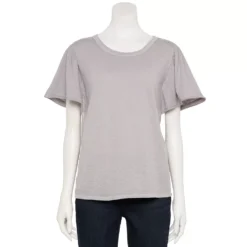 Women's Sonoma Goods For Life® Seamed Flutter Sleeve Top -Outlet Clothiza Store 5611922 Fieldstone