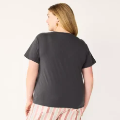 Plus Size Sonoma Goods For Life® Relaxed Graphic Tee -Outlet Clothiza Store 5611932 ALT