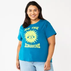 Plus Size Sonoma Goods For Life® Relaxed Graphic Tee -Outlet Clothiza Store 5611932 Be The Sunshine