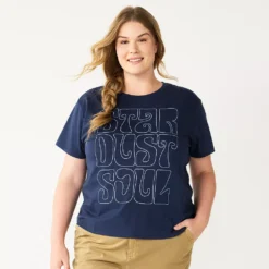Plus Size Sonoma Goods For Life® Relaxed Graphic Tee -Outlet Clothiza Store 5611932 Star Dust Soul