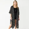 Women's Sonoma Goods For Life Ikat Burnout Long Tacked Ruana