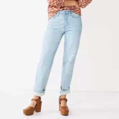 Women's Sonoma Goods For Life® Ultra High Rise Vintage-styled Straight-Leg Jeans -Outlet Clothiza Store 5616387 Lightest Wash