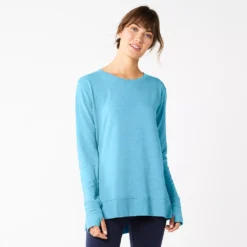 Women's Sonoma Goods For Life® Super Soft Solid Tunic Sweatshirt