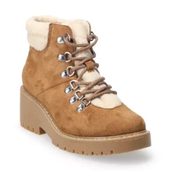 Sonoma Goods For Life® Lumbar Women's Wedge Hiker Boots -Outlet Clothiza Store 5622780 Cognac