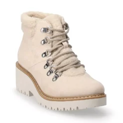 Sonoma Goods For Life® Lumbar Women's Wedge Hiker Boots -Outlet Clothiza Store 5622780 Cream